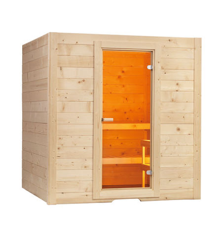 Massivholzsaunen im Angebot von Wellness Wiedel – Baureihe Basic
