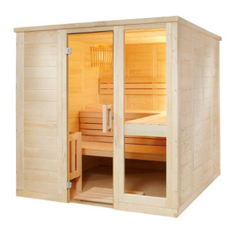 Massivholzsaunen im Angebot von Wellness Wiedel – Baureihe Komfort