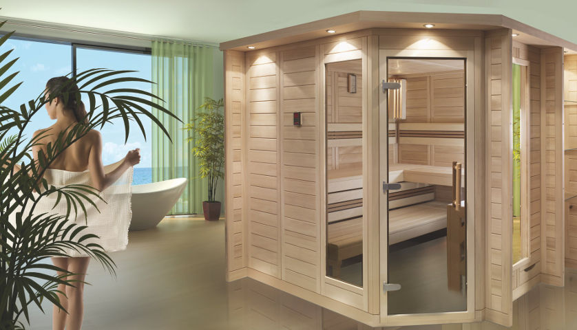 Massivholzsaunen im Angebot von Wellness Wiedel – Baureihe Merano