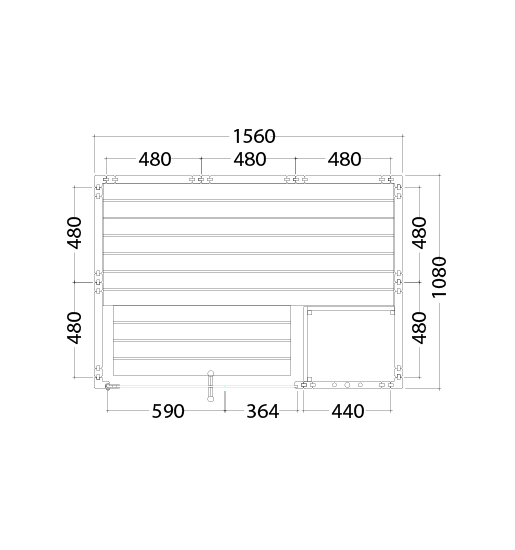 Massivholzsauna in der Ausstellung von Wellness Wiedel an der B2 zwischen Augsburg und München – Grundriss Modell Alaska Mini