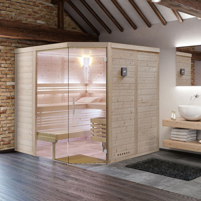 Massivholzsaunen im Angebot von Wellness Wiedel – Modell Classico